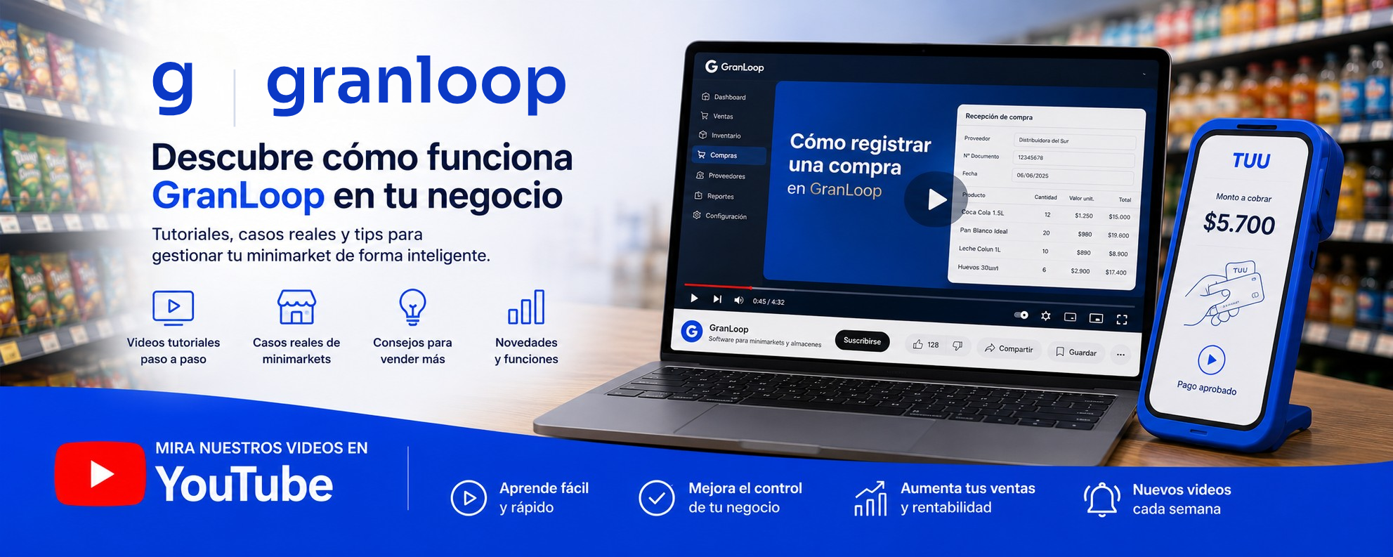 Demostración GranLoop + TUU - Mira nuestros videos